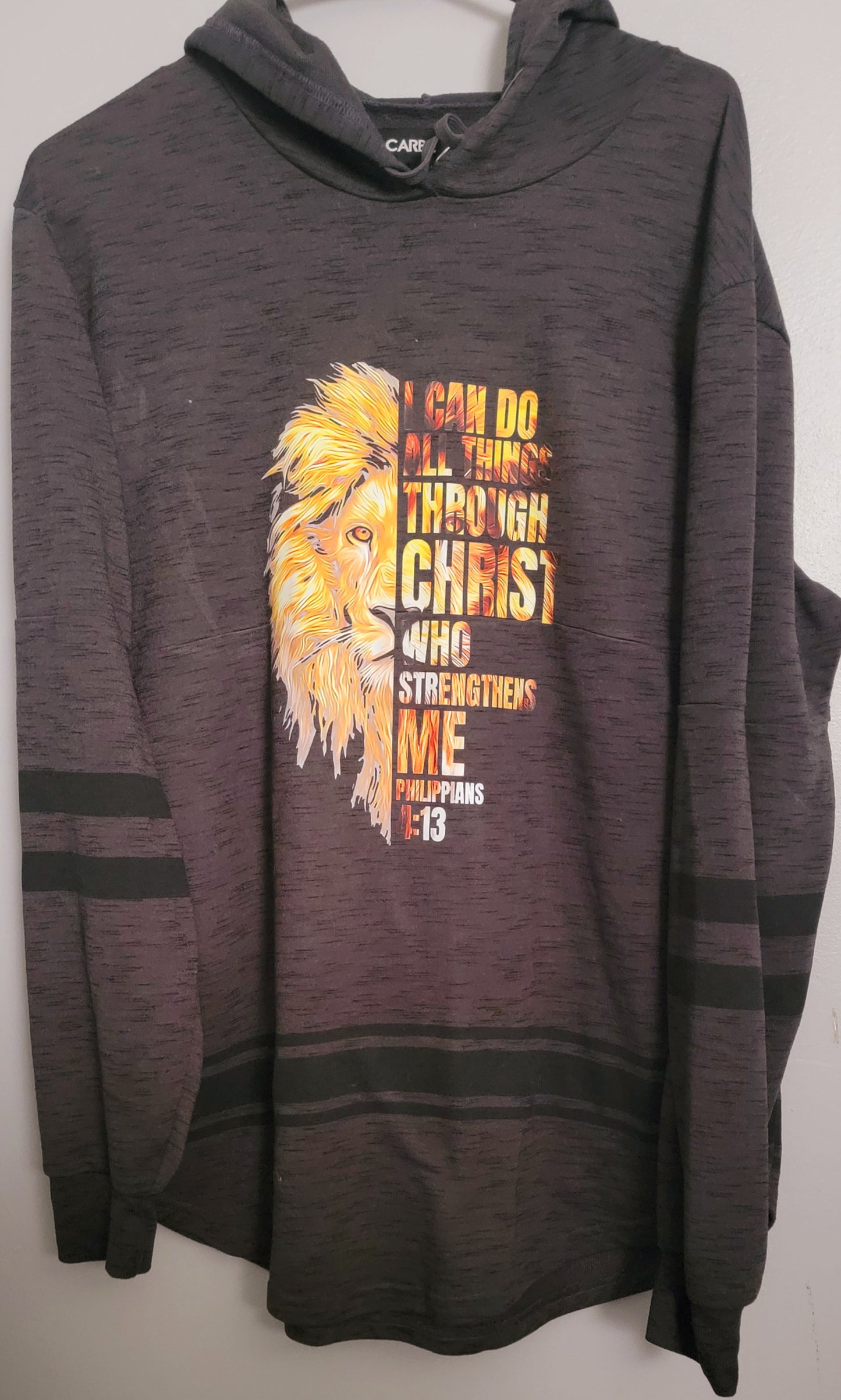 Adult large hooded shirt