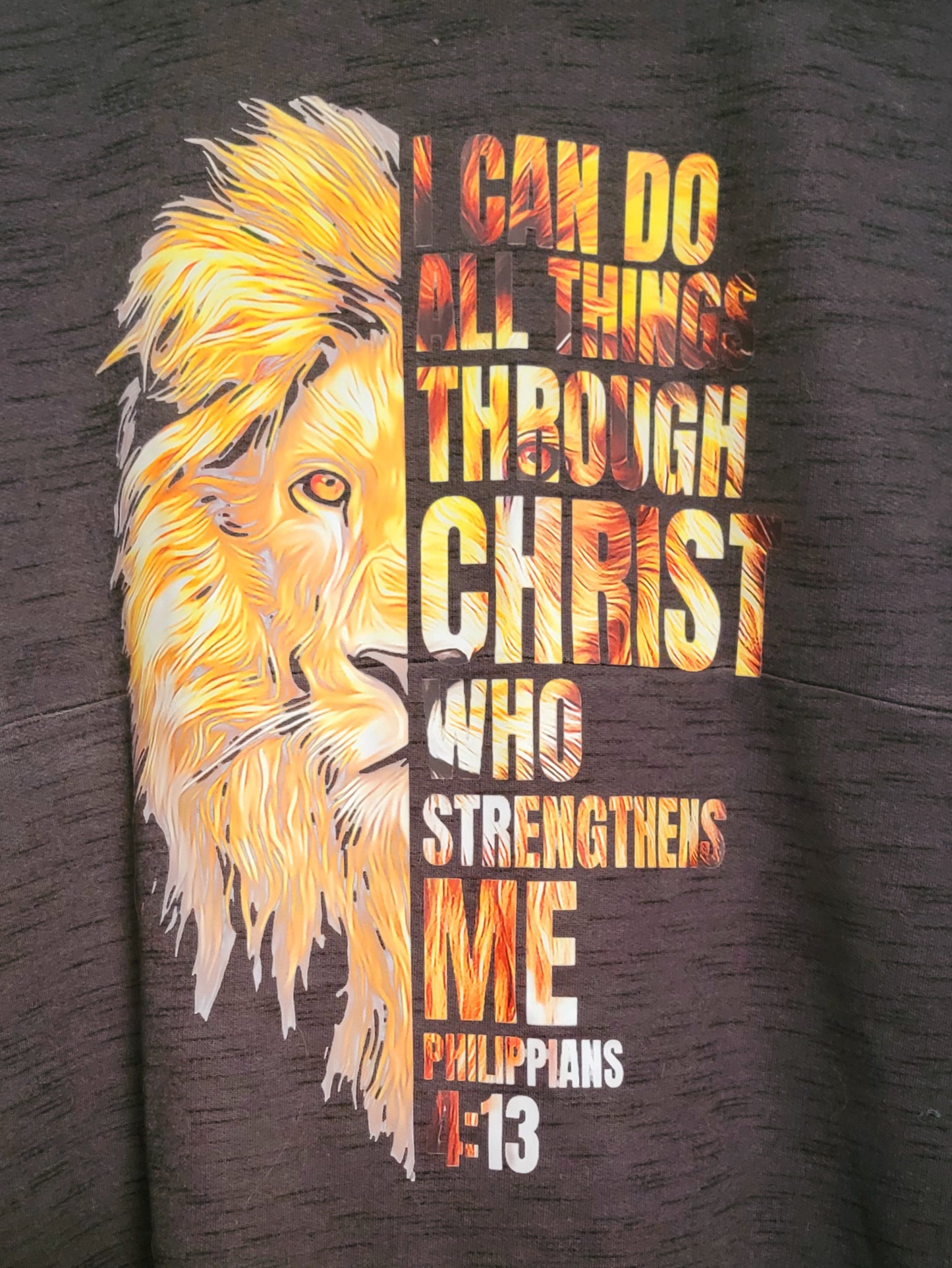 Adult large hooded shirt