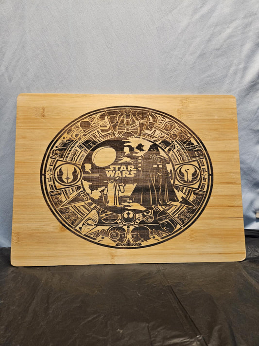 12x12 etched bamboo cutting board