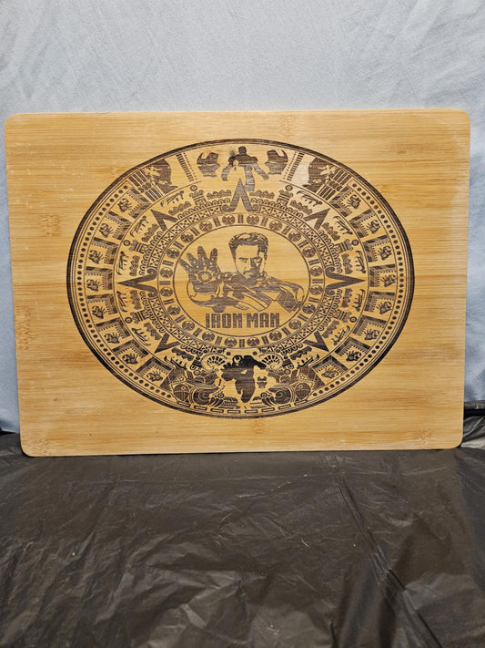 12x12 etched bamboo cutting board