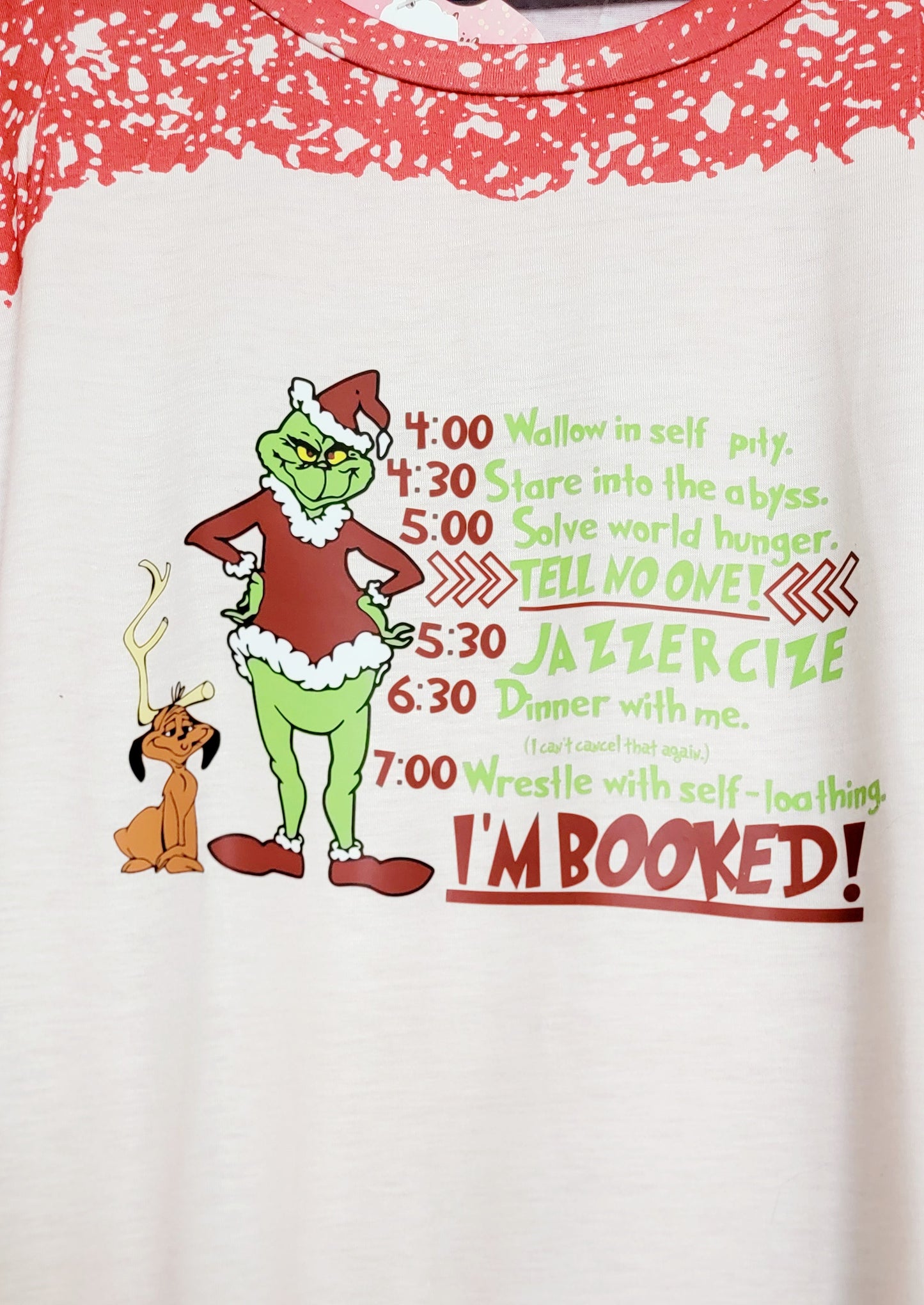 3x "I'm booked" shirt