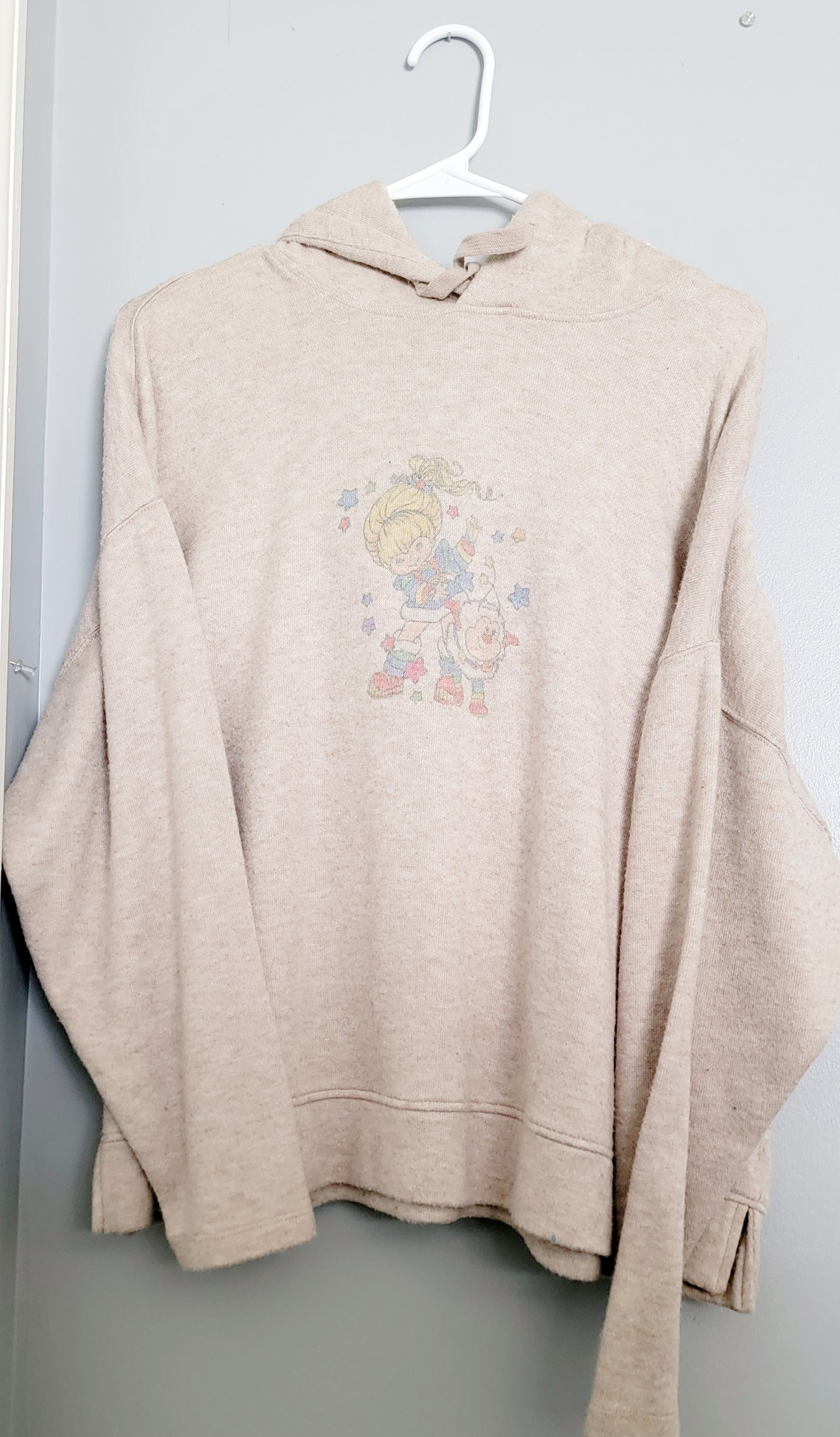 XL Rainbow Bright Hooded Sweater